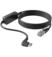 Hodeoo for Uniden USB C to RJ11 Power Cord - for R8,R7,R4,R3,R9W,DFR9,DFR8,DFR7 etc. Replacement ...