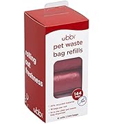 Ubbi Pet Waste Bag Dispenser and Pet Waste Bag Refills, Dog Owner Essentials, Pet Owner Must Have...
