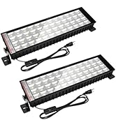 120W LED Shop Light, 44 Light Module Array,13200LM Ultra Bright Garage Lighting with Plug, 6500K ...