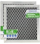 Microwave Charcoal Filter 5.35” x 5.03” for 8206230A Maytag and Whirlpool Microwave Filter Replac...