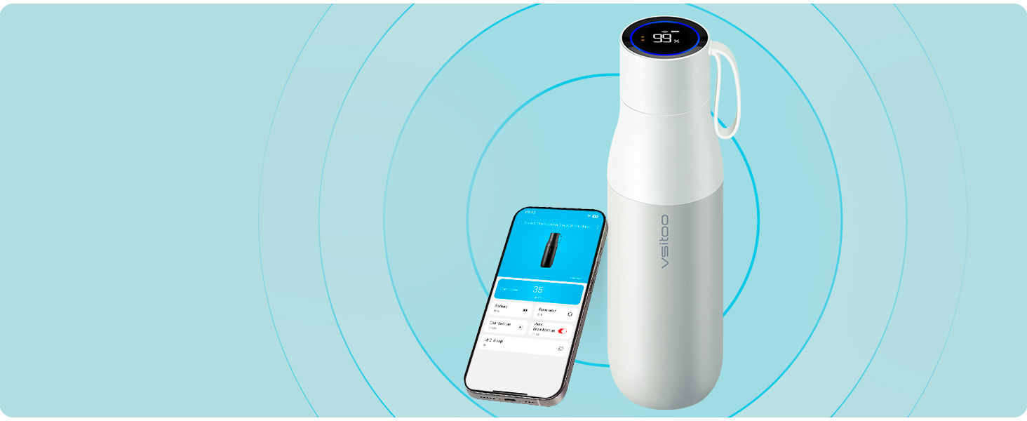 Self-Cleaning Smart Water Bottle