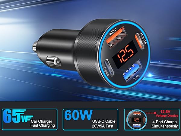 usb c super fast type c car charger for samsung android phone 