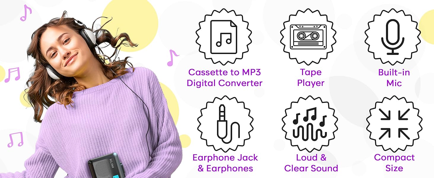 audio bluetooth casate casette cassette cd con converter deck digital esposo mi micro mp3 player