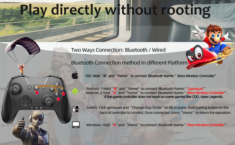 +Bluetooth Game Controller +