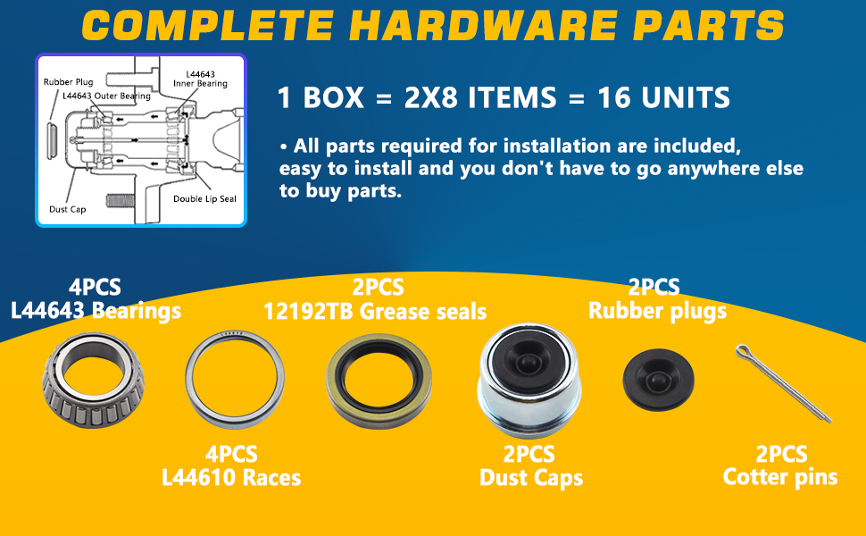COMPLETE HARDWARE PARTS