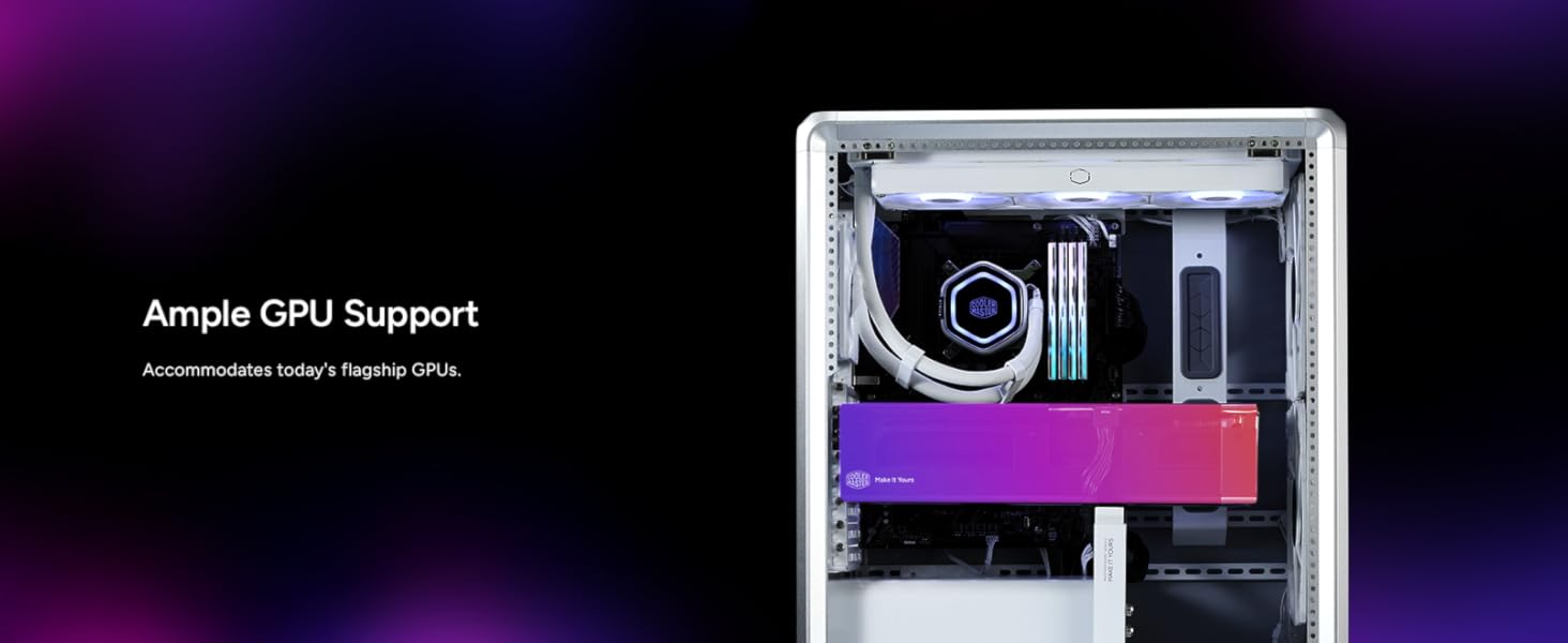 MasterFrame 500 Mesh ARGB Silver-Ample GPU Support