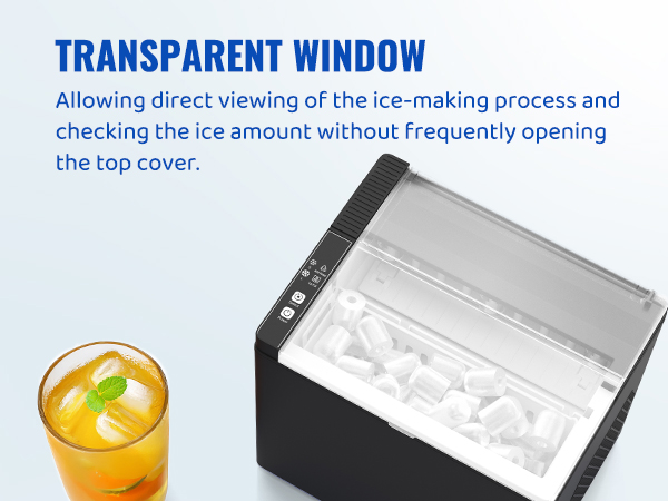 ice maker transparent window