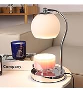 GEEZO Candle Warmer, Candle Warmer Lamp with Timer &amp; Dimmer Candle Warmer Height Adjustable Scent...