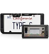 Type S Solar-Powered Wireless Backup Camera with Adjustable Lens 6.8" Touch Screen LCD Rear View ...