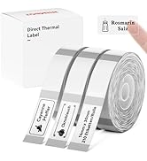 NIIMBOT D11 Label Maker Tape D110 Labels 3Rolls, Self-Adhesive Labeling Tape Replacement 0.55" X ...