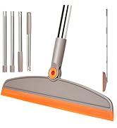 XXFLOWER Silicone Air Broom,Multifunction Magic Broom with Long Handle,Adjustable Rubber Squeeze ...