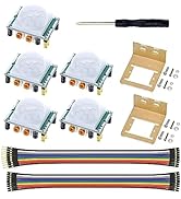 WWZMDiB 5Pcs HC-SR501 PIR Motion Sensor Module + 2Pcs Exclusive housing for Arduino Raspberry Pi ...