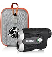 ACEGMET PF2C Golf Rangefinder with Slope, 0.3s Flag Pole Locking Vibration, ±1yd Accuracy,Recharg...