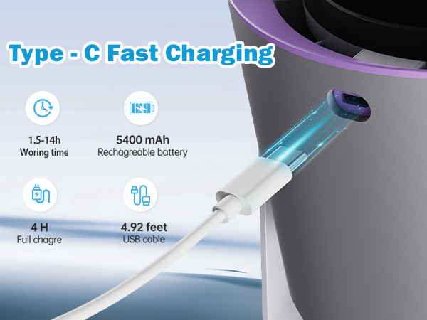 rechargeable desk fan