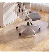 Yecaye Desk Chair Mat for Hardwood Floor, 48"×36" Office PVC Computer Chair Mat, Floor Protector ...