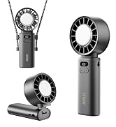 SOTHING Portable Handheld Turbo Fan with Ice Cooling Plate, 100 Speeds, 15H Runtime, 120° Foldabl...