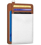 Yonlevres Credit Card Holder Slim Wallet Women, Minimalist RFID Blocking Small Wallet Woman, Fron...