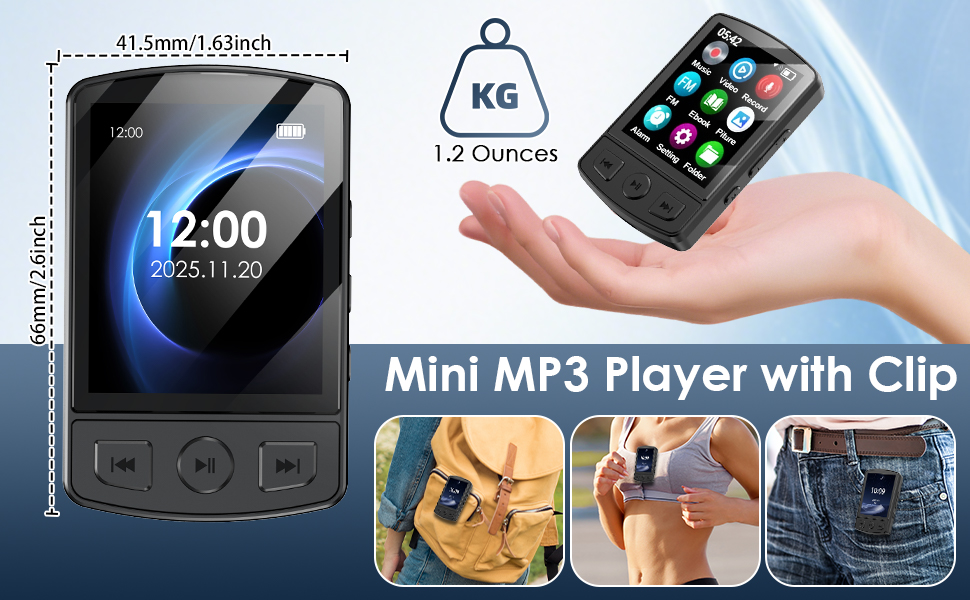 MP3 Player with Clip