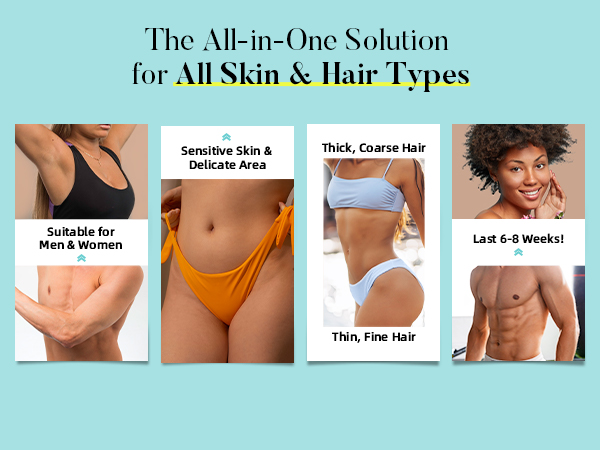 Suitable for all hair types &amp;amp; sensitive areas