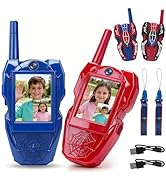 Video Walkie Talkies for Kids 2 Pack with Voice Changer, HD Camera, Rechargeable, 1000 FT Range 2...