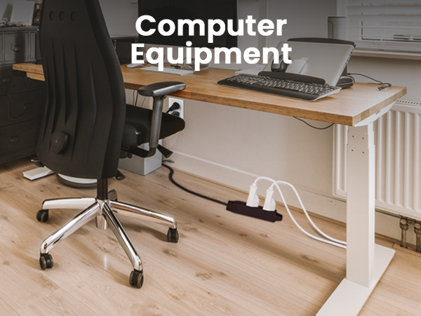 360 degree flat extension cord outlets