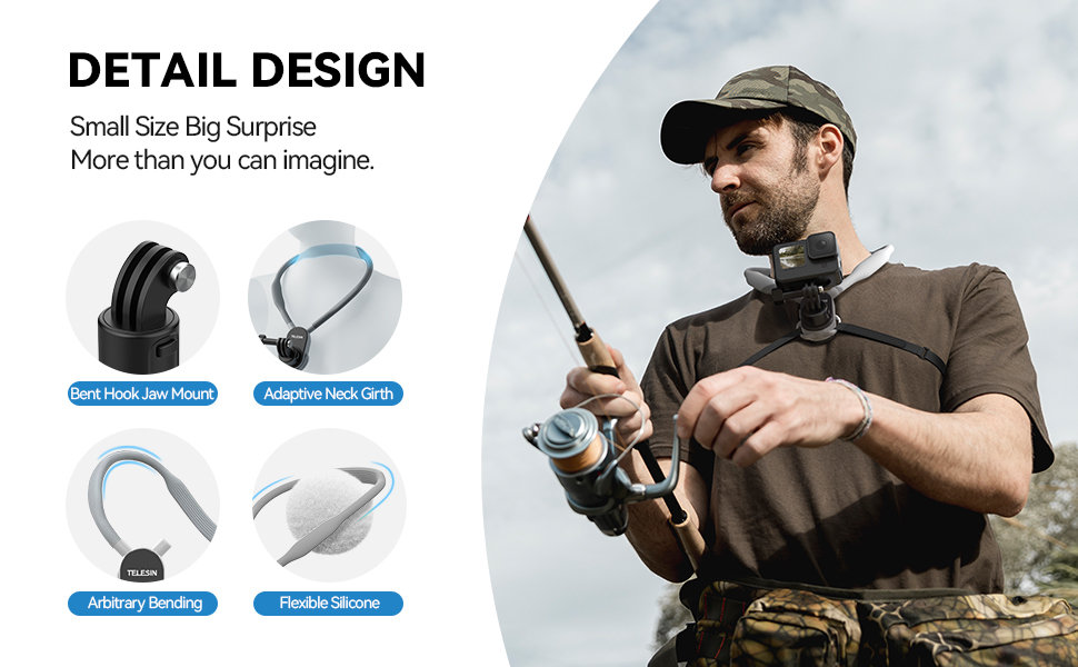 neck mount for action mamera