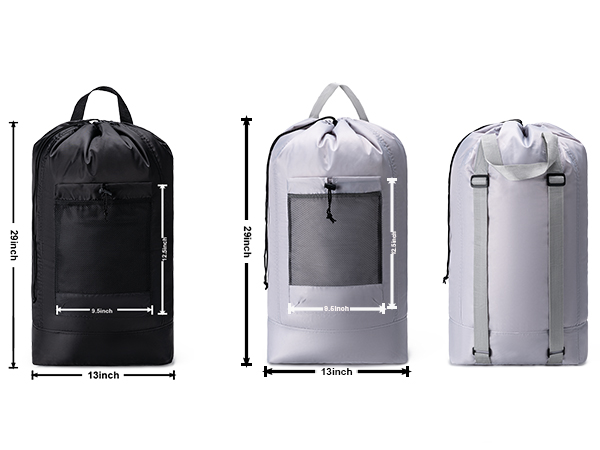 Laundry Backpack Large Portable Laundry Hamper for College Travel, Laundromat, Apartment