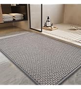PADOOR-Bath Mat-Super Absorbent Chenille Bathroom Mats-Rubber Backed Bath Mats for Bathroom Non S...