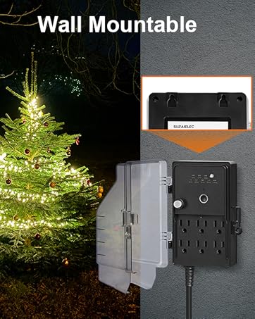 6 outlet outdoor power stake