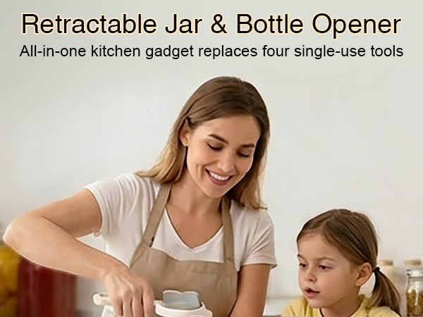 4-in-1 Adjustable Stainless Steel Jar Opener