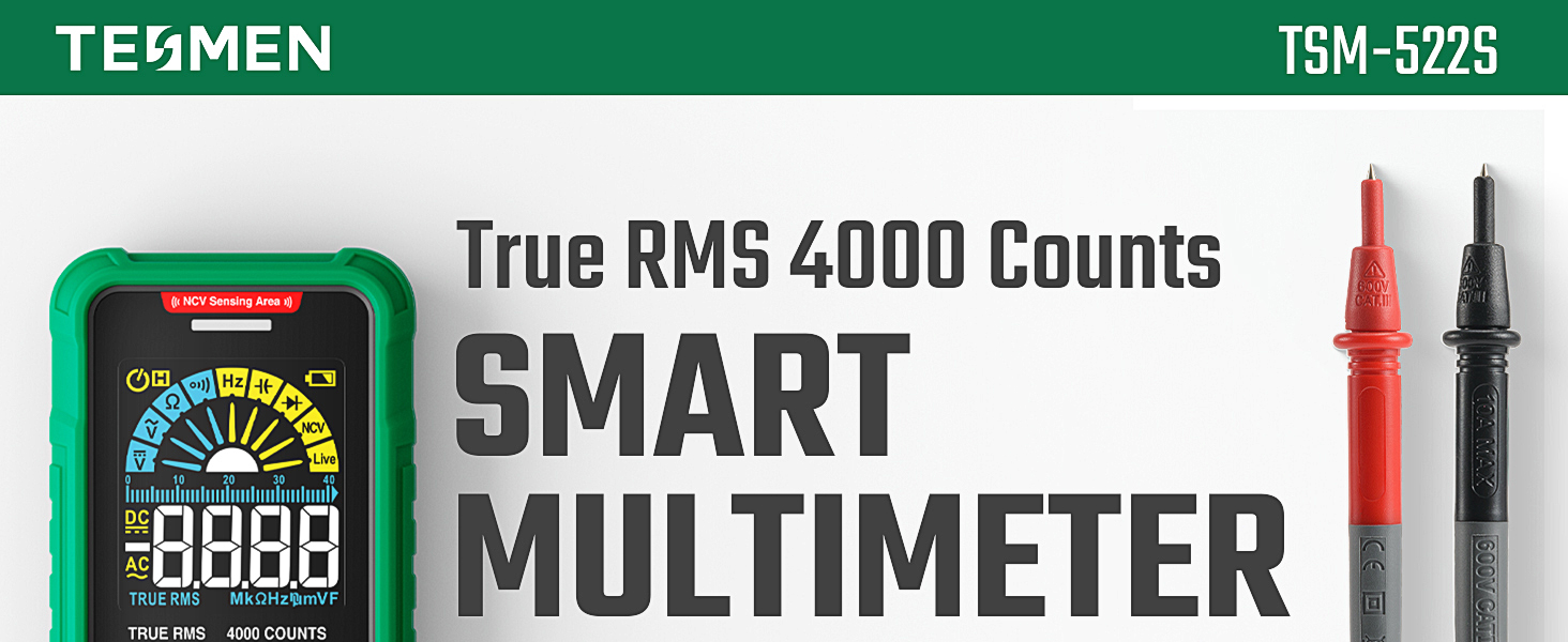 TSM-522S Smart Multimeter True 4000counts