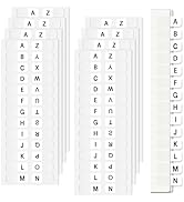 Aixoom A-Z Tabs Small Alphabet Index Tabs Self-Adhesive Index Tabs A-Z Letter Transparent Permane...