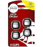 Febreze Car Air Freshener Vent Clip Old Spice Scent, 07 oz. Car Vent Clip, Pack of 4