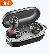TOZO T10 Bluetooth 5.3 Wireless Earbuds with Wireless Charging Case IPX8 Waterproof Stereo Headph...