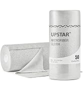 UPSTAR Microfiber Cleaning Cloth, Reusable Paper Towels Rolls, Cleaning Rags for Cleaning Kitchen...