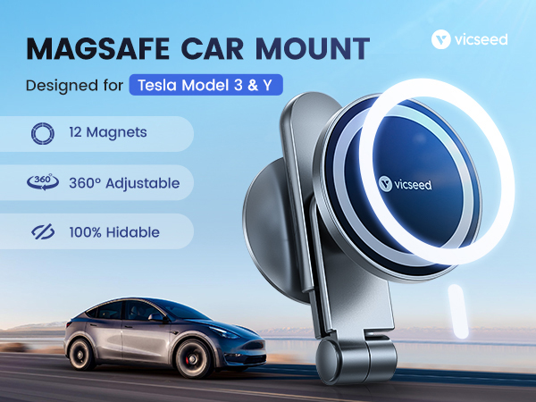 tesla model 3 accessories tesla model y accessories magsafe car mount tesla phone mount tesla mount