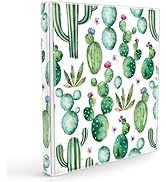 Eyrozill Cute 3 Ring Binder 1 Inch, Decorative Recipe Binders, Client Records with Clear Interior...