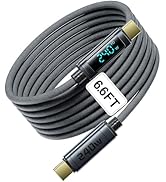 toocki USB C Cable 6.6ft 240W Fast Charging Cord with LED Display Compatible with iPhone 16 15 Pr...