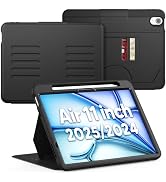 SEYMAC for iPad Air 11 inch Case M3/ M2 (2025/2024), Full Protective Auto Sleep/Wake Strong Magne...