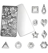30Pcs Mini Cookie Cutter Set with Box,Small Stainless Steel Fruit Veggie Cutters,Polymer Clay Pre...