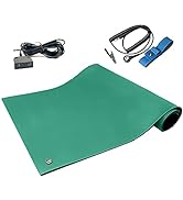 RubberStat Dual Layer ESD Compliant Workstation Rubber Table Mat Kit, Soldering, Cell Phone Repai...