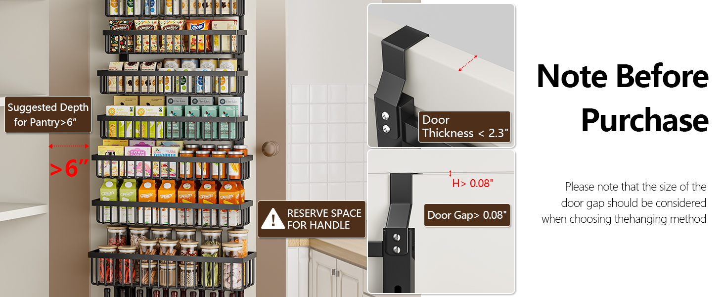 Over The Door Pantry Organizer