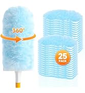 SetSail 25 Count Duster Refills Compatible with Swiffer Dusters for Cleaning Disposable Duster Re...