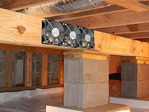 crawl space fan ventilation fan crawlspace fan high cfm computer fan exhaust for window waterproof 