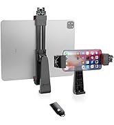 Zeadio Smartphone Tablet Tripod Mount Adapter, Tablet Cellphone Tripod Clamp Holder with Ball Hea...