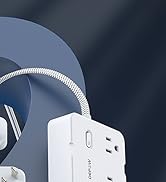 DEPOW 2 Prong to 3 Prong Adapter Power Strip - 6 Outlets & 4 USB Ports (2 USB-C), 1050J Two Prong...