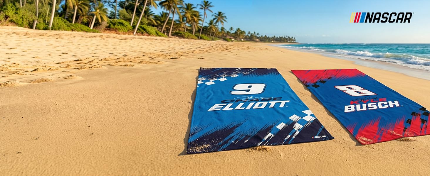 Nascar beach towel
