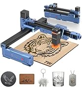 Artilume T1 Laser Engraver 7000mW, Foldable Design Laser Engraver and Cutter Machine, 0.01mm Prec...