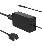 HSXIRQA 65W Surface Charger Compatible with Microsoft Surface Pro 10 9 8 7+ 7 6 5 4 3 X Surface L...