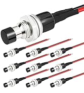 DaierTek Mini Momentary Push Button Switch 1A 250VAC Small Pushbutton Switch Normal Open (NO) Pre...